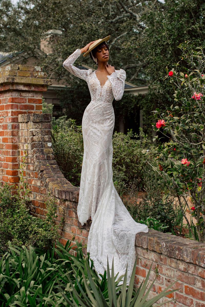 Allure Bridal Gown F260, Size 10 Sand/Ivory/Nude